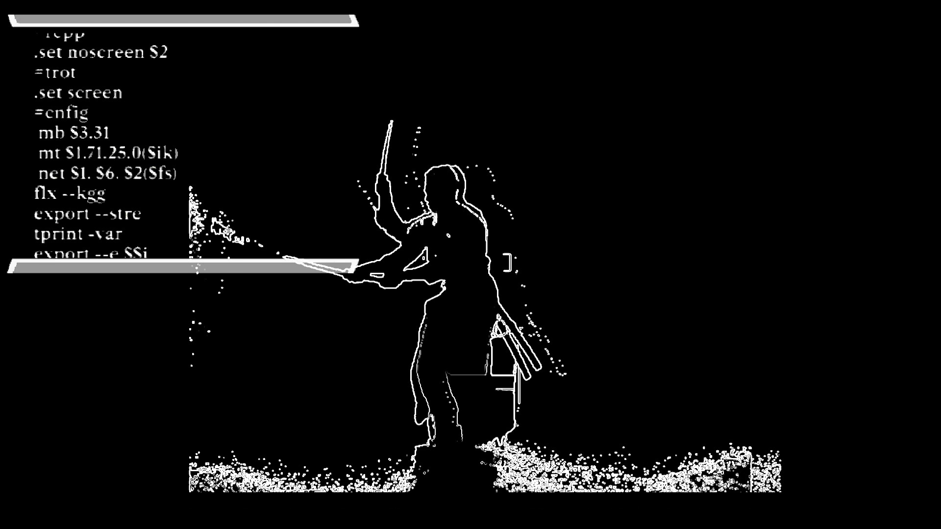 Martial arts sword cut like broken computer vision detector