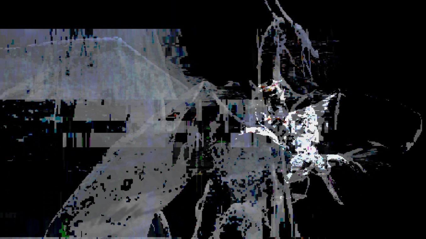 Dragon out of broken pixel, broken image patterns