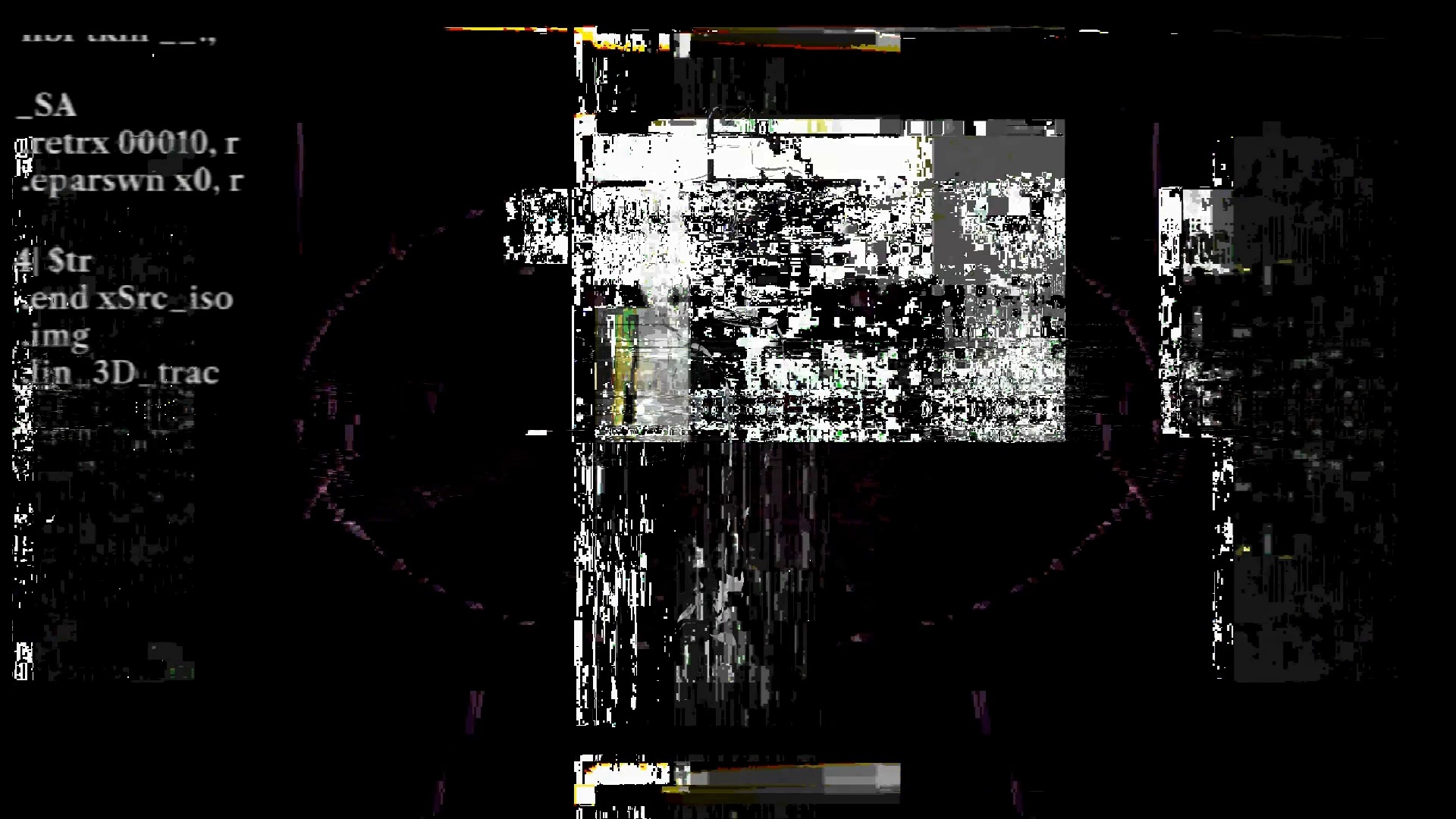 Primitive painting like a circuit board